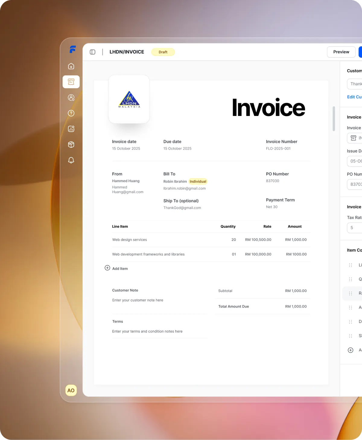 LHDN-Compliant Tax Reporting & E-Invoice Validation